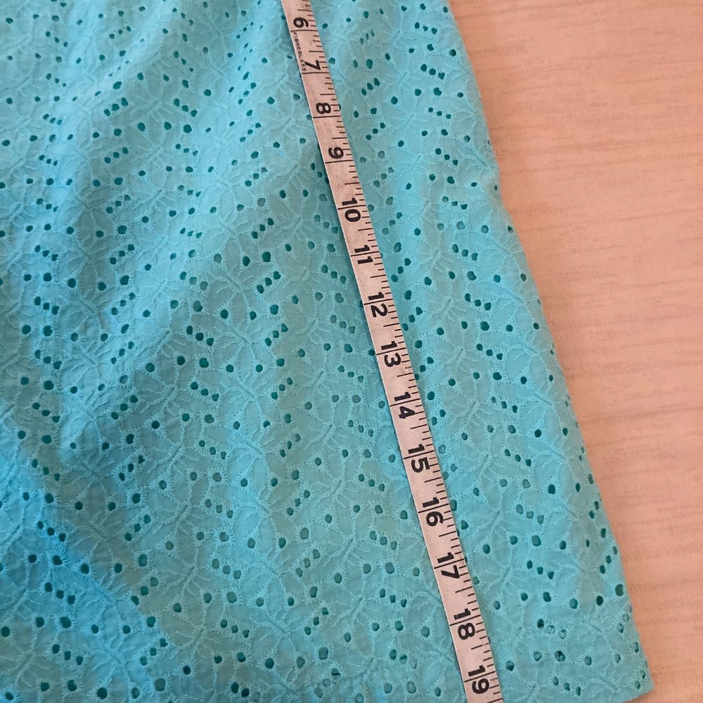 Vintage LL Bean Cotton Eyelet Skirt with Lining Size 12 - Picture 6 of 6